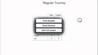 Round Robin competition using Bracket Maker for the iPad