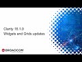 Clarity 16.1.0  - Enhancements to Widgets and Grid