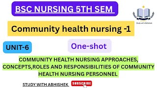 Unit -6 community health nursing - 1 bsc nursing 5th sem by "Abhishek sir"#oneshot