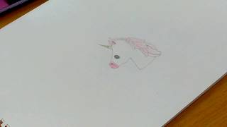How to Draw a Unicorn Emoji Easy
