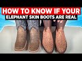 How To Know The Difference Between Real And Print Elephant Skin Boots