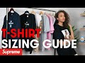 DEFINITIVE SUPREME TEE SIZING GUIDE: WATCH BEFORE BUYING! (Sizes S,M,L)