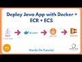 🚀 Deploy Java App to AWS ECS with Docker & ECR | Full Step-by-Step DevOps Project 2025 #aws 🔥
