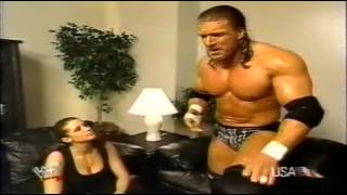Triple H Tells Steph To Wait Backstage - WWF Raw Is War 2000 (HQ)