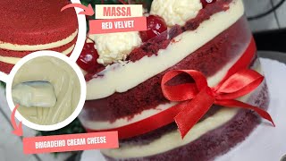 BOLO RED VELVET (RECEITA DA MASSA E RECHEIO DO BRIGADEIRO DE CREAM CHESSE) | INCRIVELMENTE FÁCIL