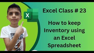 How to keep Inventory using an Excel Spreadsheet - [create your own Template] Urdu / Hindi