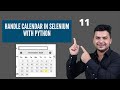 How To Handle Calendar In Selenium Webdriver Using Python