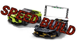 LEGO Speed Champions Lamborghini Urus ST-X & Lamborghini Huracán Super Trofeo EVO(76899)-Speed Build