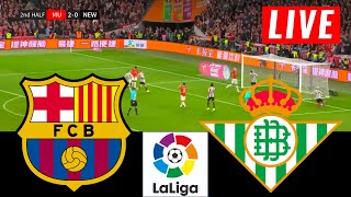 Barcelona vs Real Betis | La Liga 2023 | Barca Live Football Match Today | Pes 21 Gameplay