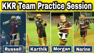 KKR Practice Session Ipl 2021 | KKR | IPL 2021,Russell,Morgan, Narine,Karthik,Gill | Net Practice