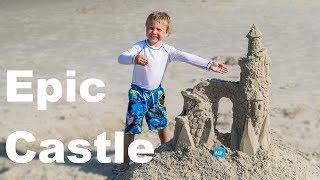 How to Make an Epic Sand Castle with Simple Tools | Our Outer Banks, NC Vacation Project 2018