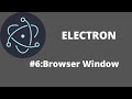 الدرس 6 Electron js | Browser Window