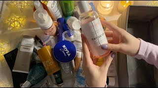 АСМР Моя косметика Часть 2. Тихий голос. Таппинг | ASMR My Skincare Products. Soft Voice. Tapping