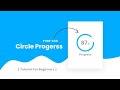 Circle Progress Bar Using Html CSS and SVG | CSS Percentage Circle