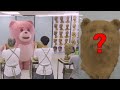 [PRANK] Sculpture Demonstration | Giant pink bear Models In Art Class