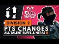 ALL NEW BUFFS & NERFS in First PTS Update | The Division 2