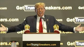 Trump announces new footwear line during Sneaker Con in Pennsylvania
