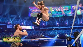 Daniel Bryan unleashes on Sami Zayn and Kevin Owens during his in-ring return: WrestleMania 34 Daniel Bryan unleashes on Sami Zayn and Kevin Owens during his in-ring return: WrestleMania 34