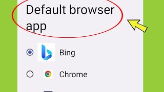 Microsoft Bing as default browser in Android Mobile