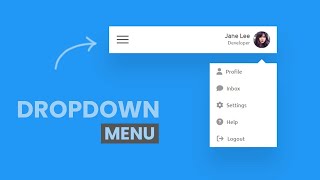 How To Create Dropdown Menu using HTML CSS and JavaScript