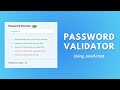 How to Build a Password Checker with Show/Hide Password Button | HTML CSS JavaScript Tutorial