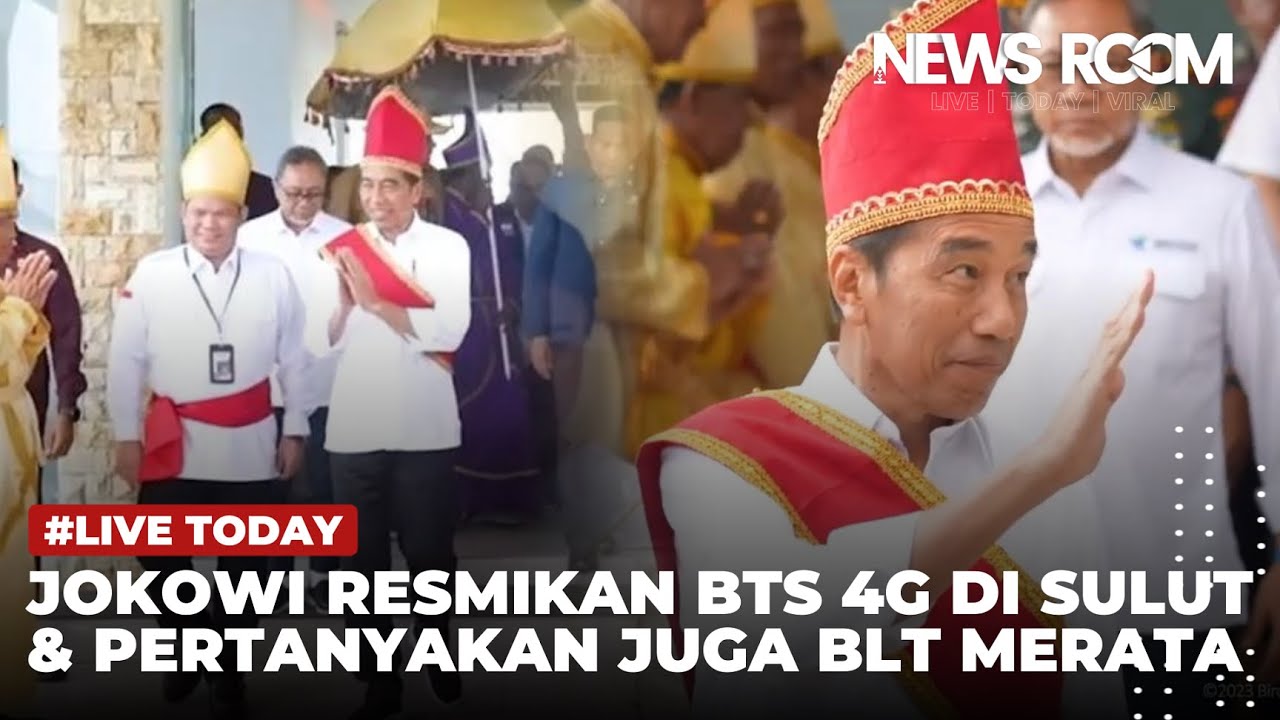 🔴 LIVE: JOKOWI RESMIKAN PENGOPERASIAN BTS 4G DI SULAWESI UTARA, HINGGA ...