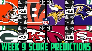 NFL Week 9 Score Predictions 2021 (NFL WEEK 9 PICKS AGAINST THE SPREAD 2021)