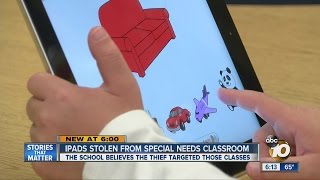 Ipads stolen from special needs classroom