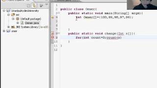 32 -Java Programming Tutorial - Arrays in Methods Omer GEZER.wmv