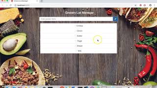 Grocery List Manager