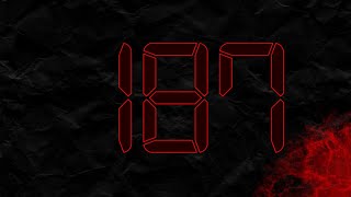 Countdown from 187 to 0 in RED