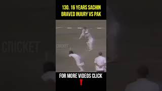 16 Years Sachin Tendulkar Braved Nose Injury And Played Like A Tiger Against Pakistan | GBB Cricket