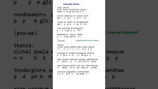 Poove sempoove - Carnatic notes