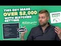 Make Over $2000 Matched Betting, Difficulty: EASY