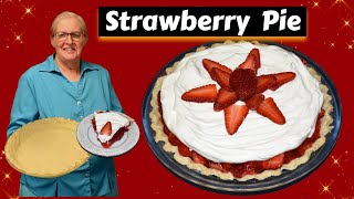 Summertime Sweetness: Irresistible Fresh Strawberry Pie! Homemade Pie Crust, Ins