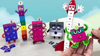 DIY Numberblocks Toys  6 to 10 - Magnetic Cubes Poseable Figures ||  Keiths Toy Box