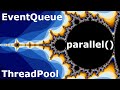 Java Threads and The Mandelbrot Set (Executors, Thread Pool, Parallel Stream, Swing EventQueue)