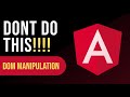 You need to stop doing this in your Angular app!