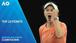 Barbora Krejcikova Top 10 Points | Australian Open 2024