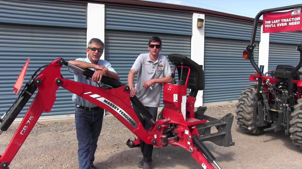 Attaching A Backhoe To A Tractor - YouTube