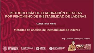 Curso: Metodología de Elaboración de Atlas por Fenómeno de Inestabilidad de Laderas 2022, Tema 3