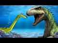 🌊🦖 Dinosaurs Underwater | Cartoon For Kids | Elaphrosaurus Dinosaur