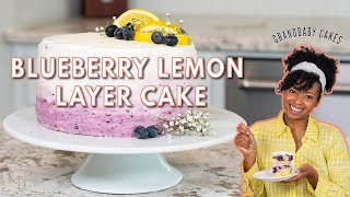 Blueberry Lemon Layer Cake | Grandbaby Cakes Desserts
