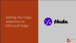 Adding the Hudu Extension to Microsoft Edge