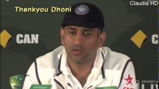 {HOT} MS Dhoni Announces Retirement from Test Cricket PRESS CONFERENCE