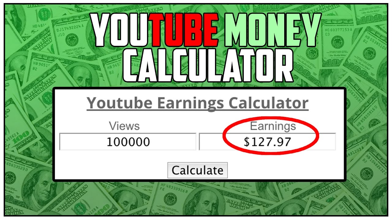 YouTube Earnings Calculator (How Much Does Your Channel Earn) | YouTube ...