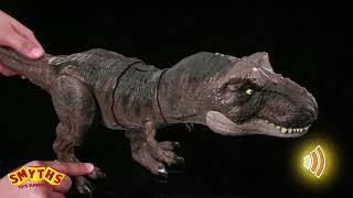 Jurassic World Dominion: Thrash ‘N Devour Tyrannosaurus Rex Dinosaur Figure - Smyths Toys