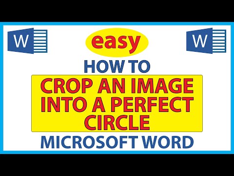 How To Crop An Image Into A Perfect Circle In Microsoft Word | Office 365 | Step By Step Tutorial