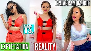 TRYING ON INSTAGRAM BADDIE OUTFITS (worth it?) | Krazyrayray