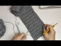 簡約短頸巾（廣東話） Crochet Simple Scarf Very Easy and Fast Beginner